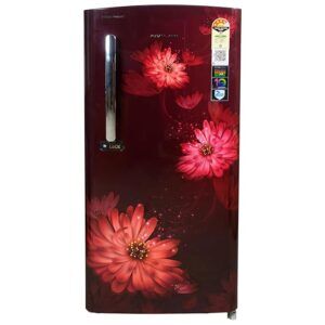 Voltas Beko 185 L, 4 Star, Direct Cool Single Door Refrigerator with Harvest Fresh Technology (RDC220B/W0DWE0MH000GD, Dahlia Wine)