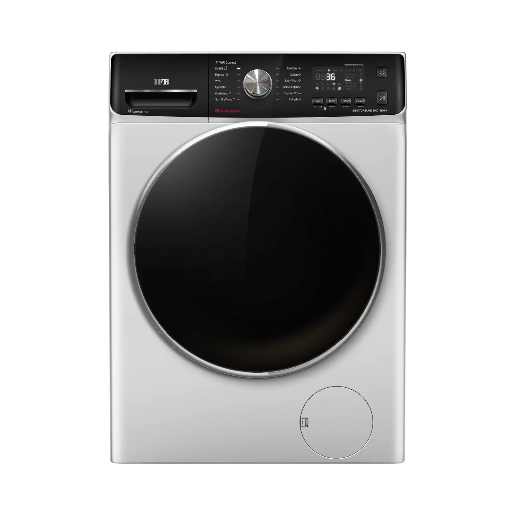 IFB Senator Plus SXC 8014 SSL Front Load Washing Machine 8 kg | 1400 rpm | Rich Silver